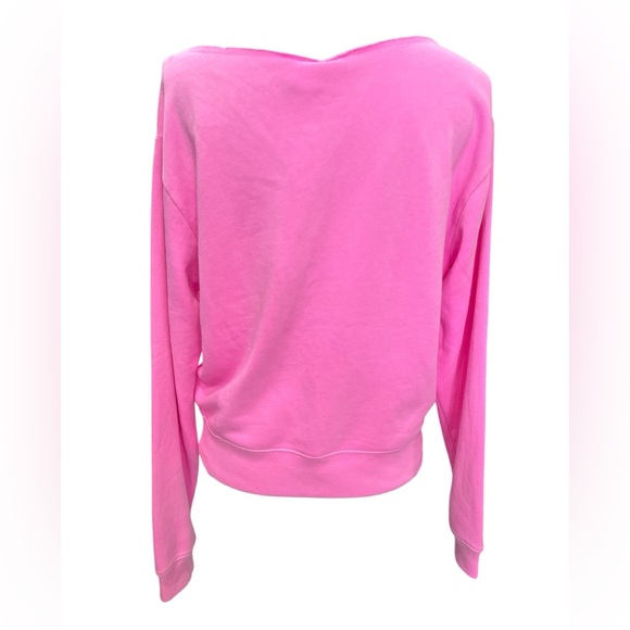 Victoria Secret PINK Everyday Lounge Open Neck Crew Pink size Medium - Picture 3 of 7